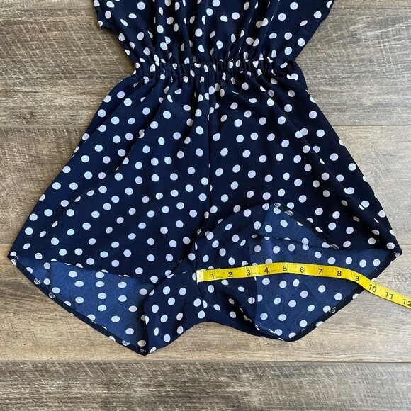 One & Only x Urban Renewal Open Back Romper Blue S - Picture 9 of 12